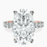 Pre-Designed 14kt Rose Gold Cassidy Entwined Prongs Lab Diamond Ring