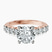 Selena Gomez Entwined Prongs Lab Diamond Engagement Ring in 10kt Rose Gold