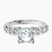 Selena Gomez Entwined Prongs Lab Diamond Engagement Ring in Platinum