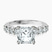 Pre-Designed 10kt White Gold Cassidy Entwined Prongs Lab Diamond Ring