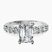Selena Gomez Entwined Prongs Lab Diamond Engagement Ring in Platinum