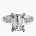 Pre-Designed Platinum Cassidy Entwined Prongs Lab Diamond Ring