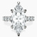 Pre-Designed Platinum Cassidy Entwined Prongs Lab Diamond Ring