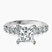 Selena Gomez Entwined Prongs Lab Diamond Engagement Ring in Platinum