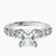 Selena Gomez Entwined Prongs Lab Diamond Engagement Ring in Platinum