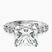 Pre-Designed 10kt White Gold Cassidy Entwined Prongs Lab Diamond Ring
