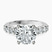 Pre-Designed 10kt White Gold Cassidy Entwined Prongs Lab Diamond Ring