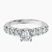 Pre-Designed 10kt White Gold Cassidy Entwined Prongs Lab Diamond Ring