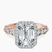 Pre-Designed 18kt Rose Gold Micaela Halo Lab Diamond Ring