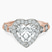 Pre-Designed 10kt Rose Gold Micaela Halo Lab Diamond Ring