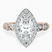 Pre-Designed 14ct Rose Gold Micaela Halo Lab Diamond Ring