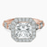 Pre-Designed 14kt Rose Gold Micaela Halo Lab Diamond Ring