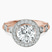 18kt Rose Gold Micaela Halo Lab Diamond Ring