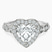 Pre-Designed 18kt White Gold Micaela Halo Lab Diamond Ring