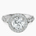 10kt White Gold Micaela Halo Lab Diamond Ring