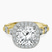 Pre-Designed 18kt Yellow Gold Micaela Halo Lab Diamond Ring