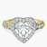 Pre-Designed 18kt Yellow Gold Micaela Halo Lab Diamond Ring