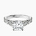 Larisa Side Stone Lab Diamond Engagement Ring in Platinum