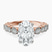 Filippa Milgrain Lab Diamond Engagement Ring in 18kt Rose Gold