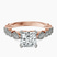 Filippa Milgrain Lab Diamond Engagement Ring in 10kt Rose Gold