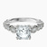 Filippa Milgrain Lab Diamond Engagement Ring in 10kt White Gold