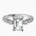 Filippa Milgrain Lab Diamond Engagement Ring in 10kt White Gold