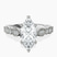 Filippa Milgrain Lab Diamond Engagement Ring in 10kt White Gold