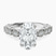 Filippa Milgrain Lab Diamond Engagement Ring in 10kt White Gold