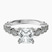 Filippa Milgrain Lab Diamond Engagement Ring in 10kt White Gold