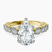 Filippa Milgrain Lab Diamond Engagement Ring in 14kt Yellow Gold