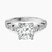Calista Side Stone Lab Diamond Engagement Ring in 9ct White Gold