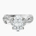 Pre-Designed 18kt White Gold Harlow Twisted Shank Lab Diamond Ring