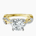 Harlow Twisted Shank Lab Diamond Engagement Ring in 10kt Yellow Gold