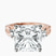 Pre-Designed 14kt Rose Gold Odette Three Stone Bypass Lab Diamond Ring