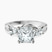 Odette Three Stone Bypass Lab Diamond Engagement Ring in 10kt White Gold