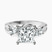 Odette Three Stone Bypass Lab Diamond Engagement Ring in 9ct White Gold