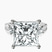 Pre-Designed Platinum Odette Three Stone Bypass Lab Diamond Ring