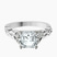 Letitia Side Stone Lab Diamond Engagement Ring in 10kt White Gold