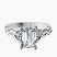 Letitia Side Stone Lab Diamond Engagement Ring in 10kt White Gold