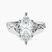 Letitia Side Stone Lab Diamond Engagement Ring in 10kt White Gold