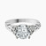 Letitia Side Stone Lab Diamond Engagement Ring in 9ct White Gold