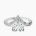 Athena Chevron Twist Lab Diamond Engagement Ring in 10kt White Gold