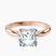 Azalea Classic Solitaire 2mm Lab Diamond Engagement Ring in 9ct Rose Gold