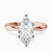 Azalea Classic Solitaire 2mm Lab Diamond Engagement Ring in 9ct Rose Gold