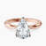 Azalea Classic Solitaire 2mm Lab Diamond Engagement Ring in 9ct Rose Gold