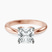 Azalea Classic Solitaire 2mm Lab Diamond Engagement Ring in 9ct Rose Gold