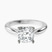 Azalea Classic Solitaire 2mm Lab Diamond Engagement Ring in 9ct White Gold
