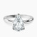 Azalea Classic Solitaire 2mm Lab Diamond Engagement Ring in 9ct White Gold