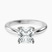 Azalea Classic Solitaire 2mm Lab Diamond Engagement Ring in 9ct White Gold