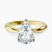 Azalea Classic Solitaire 2mm Lab Diamond Engagement Ring in 14ct Yellow Gold